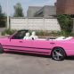 Pink Mercedes E-Class Cabrio