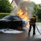 2012 Porsche 911 Cabriolet prototype catches fire