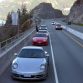 Porsche stopped on Sea-to-Sky Highway