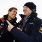 MILTON KEYNES, ENGLAND - DECEMBER 10:  Sebastian Vettel of Germany and Red Bull Racing shares a joke with Red Bull Racing Chief Technical Officer Adrian Newey while attending the Red Bull Racing Home Run event on December 10, 2011 in Milton Keynes, England.  (Photo by Mark Thompson/Getty Images for Red Bull)