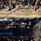 MILTON KEYNES, ENGLAND - DECEMBER 10:  Mark Webber of Australia and Red Bull Racing drives while attending the Red Bull Racing Home Run event on December 10, 2011 in Milton Keynes, England.  (Photo by Andrew Hone/Getty Images for Red Bull)