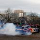 MILTON KEYNES, ENGLAND - DECEMBER 10:  David Coulthard drives the Red Bull Racing NASCAR during the Red Bull Racing Home Run event on December 10, 2011 in Milton Keynes, England.  (Photo by Richard Heathcote/Getty Images for Red Bull)