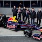 JEREZ DE LA FRONTERA, SPAIN - FEBRUARY 09: (L-R) Designer Rob Marshall, driver Sebastian Vettel, chief technical officer Adrian Newey, driver Mark Webber, team principal Christian Horner and technical director Geoffrey Willis of Red Bull Racing F1 team at the unveiling of their new car the RB5 at the Circuito de Jerez on February 9, 2009 in Jerez de la Frontera, Spain.  (Photo by Jasper Juinen/Getty Images) *** Local Caption *** Rob Marshall;Sebastian Vettel;Adrian Newey;Mark Webber;Christian Horner;Geoffrey Willis