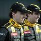 2010 Renault R30 Launch Valencia, Spain. 31st January 2010. Robert Kubica and Vital Petrov. Photo: Andrew Ferraro /LAT Photographic  ref: Digital Image _MG_9949