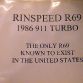 Rinspeed Porsche 911 R69 1968