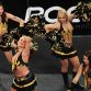 Cheerleaders dance during the drivers\' presentation ahead of the Race of Champions (ROC) in Duesseldorf, western Germany, on November 28, 2010. The race, featuring 28 motor racing World Champions takes place on the weekend of 27 and 28 November and the drivers will compete following the knockout system on a 1000 meter race track at Esprit Arena.     AFP PHOTO / JOHANNES EISELE (Photo credit should read JOHANNES EISELE/AFP/Getty Images)