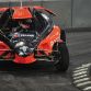 Filipe Albuquerque of Portugal competes to win the Race of Champions (ROC) in Duesseldorf, western Germany, on November 28, 2010. The race, featuring 28 motor racing World Champions took place on the weekend of 27 and 28 November and the drivers competed following the knockout system on a 1000 meter race track at Esprit Arena.    AFP PHOTO / JOHANNES EISELE (Photo credit should read JOHANNES EISELE/AFP/Getty Images)