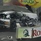 Former Formula One pilot Heikki Kovalainen crashes with his Audi R8 into the wall during the Race of Champions (ROC) at the \'Esprit-Arena\'  in Duesseldorf, November 28, 2010.  REUTERS/Ina Fassbender (GERMANY - Tags: SPORT MOTOR RACING IMAGES OF THE DAY)