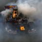 Formula One pilot Sebastian Vettel of Germany performs with his Formula One car during the Race of Champions (ROC) at the \'Esprit-Arena\'  in Duesseldorf, November 28, 2010. Filipe Albuquerque won the Race of Champions.  REUTERS/Ina Fassbender (GERMANY - Tags: SPORT MOTOR RACING)