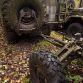 Russian military vehicles found in the woods