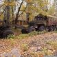 Russian military vehicles found in the woods