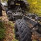 Russian military vehicles found in the woods