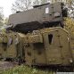 Russian military vehicles found in the woods