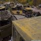 Russian military vehicles found in the woods