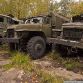 Russian military vehicles found in the woods