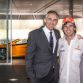 Sergio Perez arrives at Vodafone McLaren Mercedes