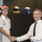 Sergio Perez arrives at Vodafone McLaren Mercedes