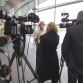 Sergio Perez arrives at Vodafone McLaren Mercedes