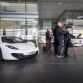 Sergio Perez arrives at Vodafone McLaren Mercedes