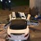 SLS AMG Roadster, Gallardo, Ferrari F430 and Lexus LFA car crashes