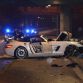 SLS AMG Roadster, Gallardo, Ferrari F430 and Lexus LFA car crashes
