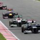 Circuit de Catalunya, Barcelona, Spain13th May 2012Bruno Senna, Williams FW34 Renault leads Michael Schumacher, Mercedes F1 W03.World Copyright:Andrew Ferraro/LAT Photographicref: Digital Image _Q0C5286