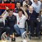 Circuit de Catalunya, Barcelona, Spain13th May 2012Pastor Maldonado, Williams F1 Team celebrates with Toto Wolff and Sir Frank Williams, Team Principal, Williams F1.World Copyright:Charles Coates/LAT Photographicref: Digital Image _X5J9741