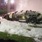 Spyker C8 Spyder on fire