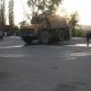 Stone destroy car in Russia