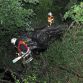 Ferrari fliegt von der A 31 acht Meter tiefer! Zwei Schwerverletzte!