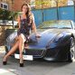 Tamara Ecclestone poses with her new Ferrari 599 - London