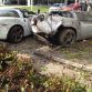 Three Crashed Chevrolet Corvette