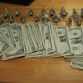 Ticket paid with 137 origami pigs dollars