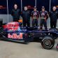 BARCELONA, SPAIN - MARCH 09:  Drivers Sebastian Bourdais (2nd R) and Sebastien Buemi (C) of team Toro Rosso pose with the team principle Franz Tost (R), technical director Giorgio Ascanelli (2nd L) and Ferrari representative Ernest Knoors (L) as they unveil their new car the STR 4 at the Circuit de Catalunya on March 9, 2009 in Barcelona, Spain.  (Photo by Jasper Juinen/Getty Images) *** Local Caption *** Sebastian Bourdais;Sebastien Buemi;Franz Tost;Giorgio Ascanelli;Ernest Knoors