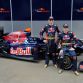 BARCELONA, SPAIN - MARCH 09:  Drivers Sebastian Bourdais (R) and Sebastien Buemi of team Toro Rosso unveil their new car the STR 4 at the Circuit de Catalunya on March 9, 2009 in Barcelona, Spain.  (Photo by Jasper Juinen/Getty Images)