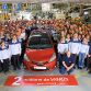 Celebrating 2,000,000th Yaris production milestone for Toyota in France