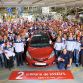 Celebrating 2,000,000th Yaris production milestone for Toyota in France