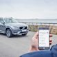 Volvo On Call app in an iOS phone