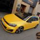 VW Golf 7 GTI with Yellow matte vinyl wrap by SchwabenFolia