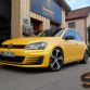VW Golf 7 GTI with Yellow matte vinyl wrap by SchwabenFolia