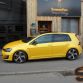 VW Golf 7 GTI with Yellow matte vinyl wrap by SchwabenFolia