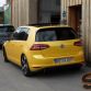 VW Golf 7 GTI with Yellow matte vinyl wrap by SchwabenFolia