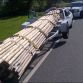 Woman survives crash as dozens of poles pierce through windshield