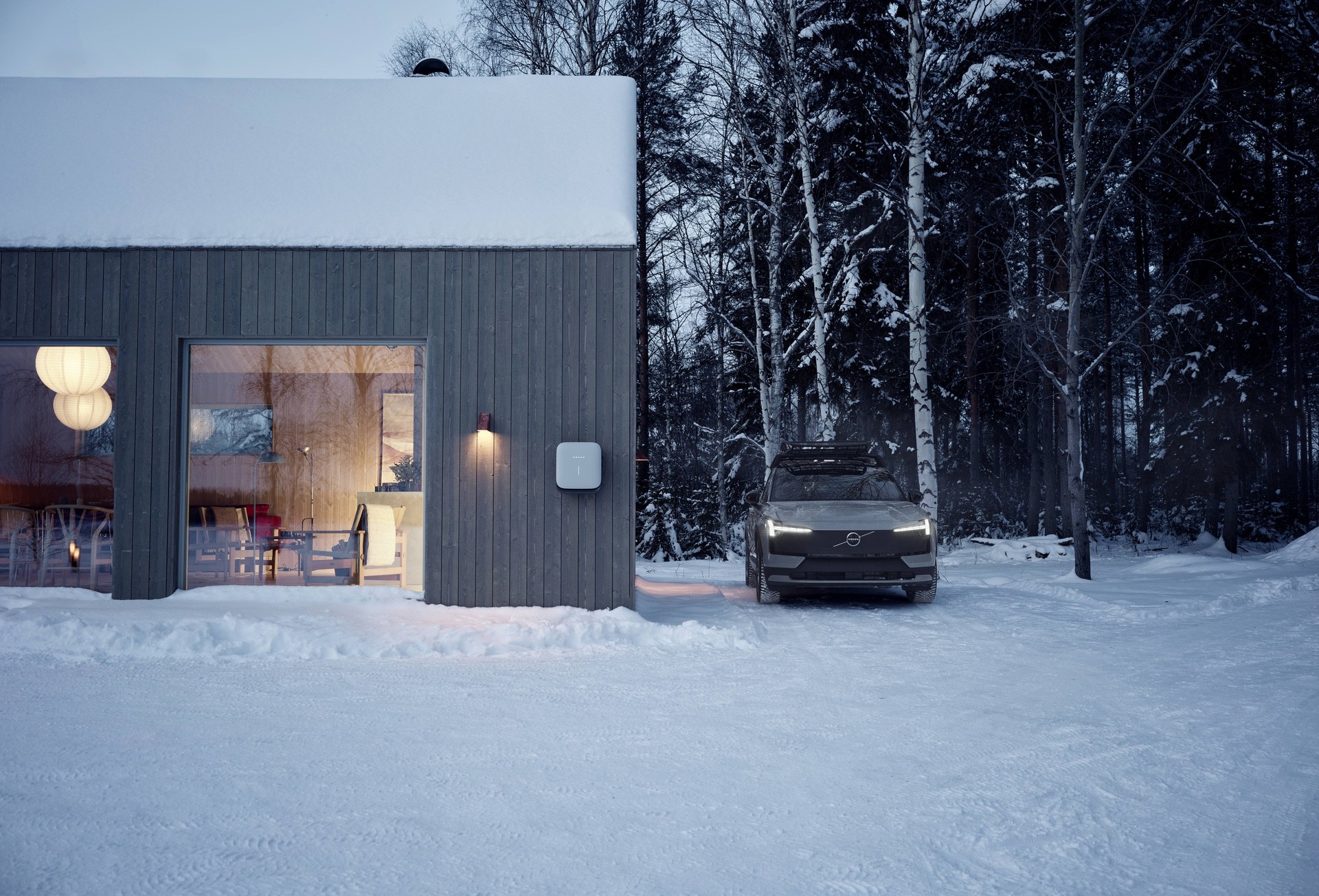 Volvo EX30 Cross Country with Swedish winter cabin