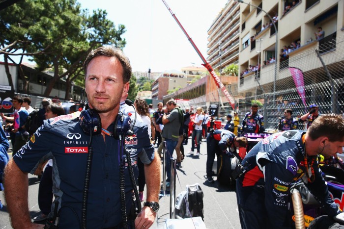 MONTE-CARLO, MONACO - MAY 24: Infiniti Red Bull Racing Team Principal Christian Horner is seen on the grid before the Monaco Formula One Grand Prix at Circuit de Monaco on May 24, 2015 in Monte-Carlo, Monaco. (Photo by Mark Thompson/Getty Images)